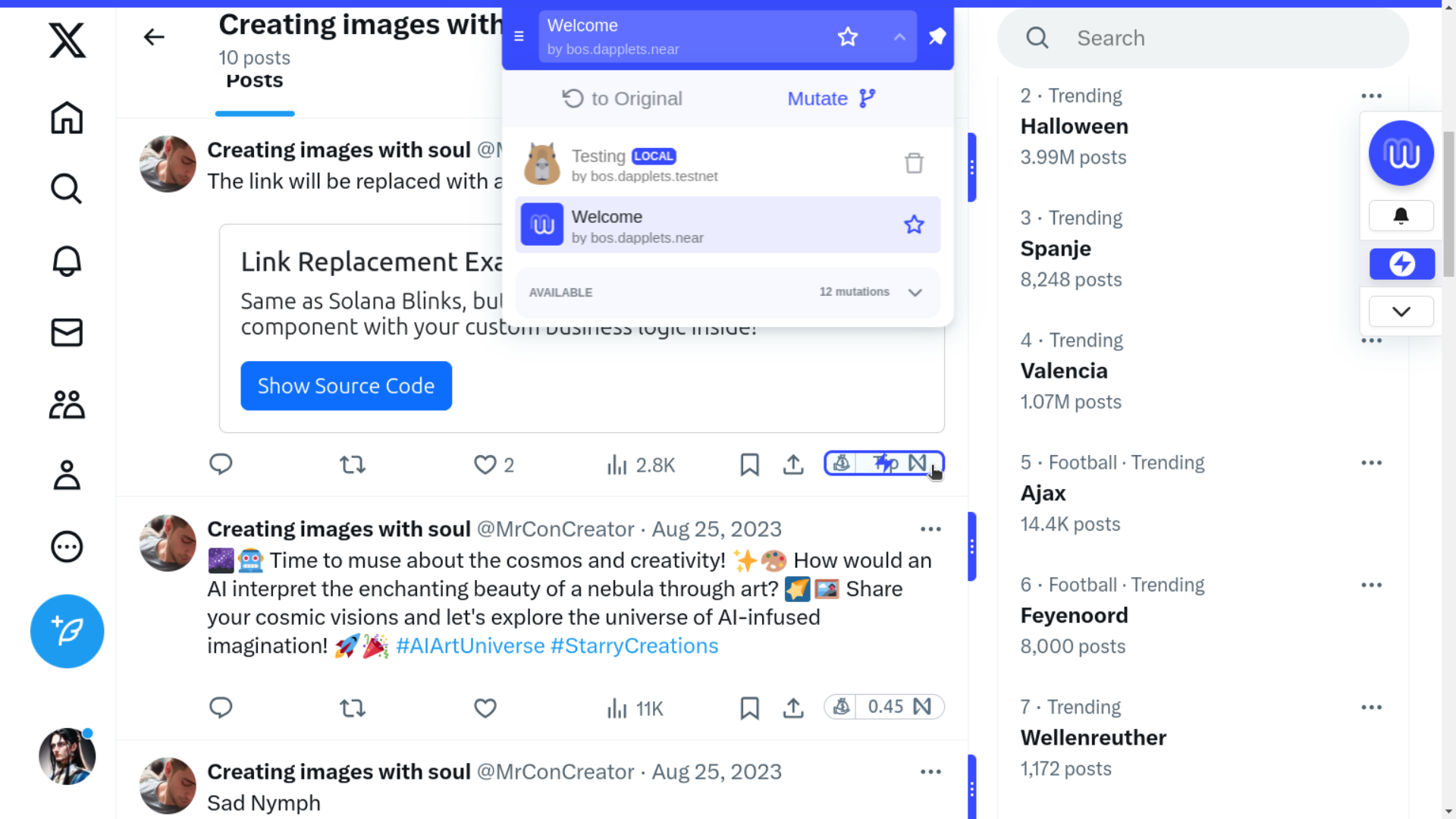 Select Tipping button